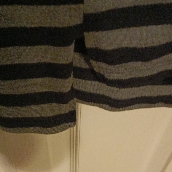 Mossimo Supply Co Black and Gray Stripes T-Shirt Dress - Picture 3 of 4